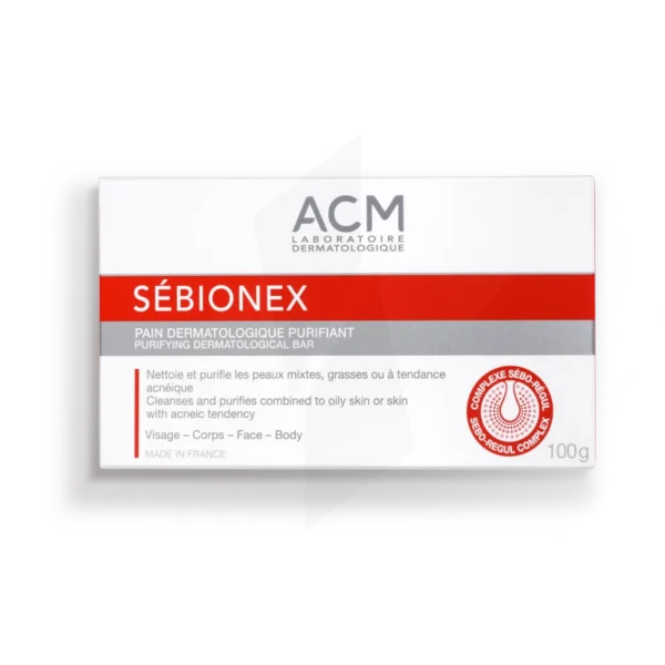 ACM SEBIONEX PAIN PURIFIANT PEAU MIXTES A GRASSES 100G