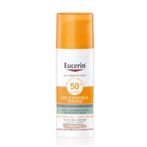 EUCERIN OIL CONTROL TEINTE MEDIUM GEL-CREME SOLAIRE TOUCHER SEC SPF50+