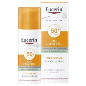 EUCERIN OIL CONTROL GEL-CREME SOLAIRE TOUCHER SEC SPF50+